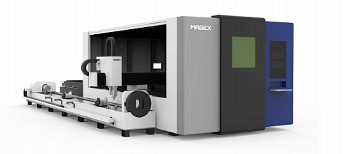 Защищённый закрытый волоконный лазерный станок для резки листов и труб MK-CT в Липецке