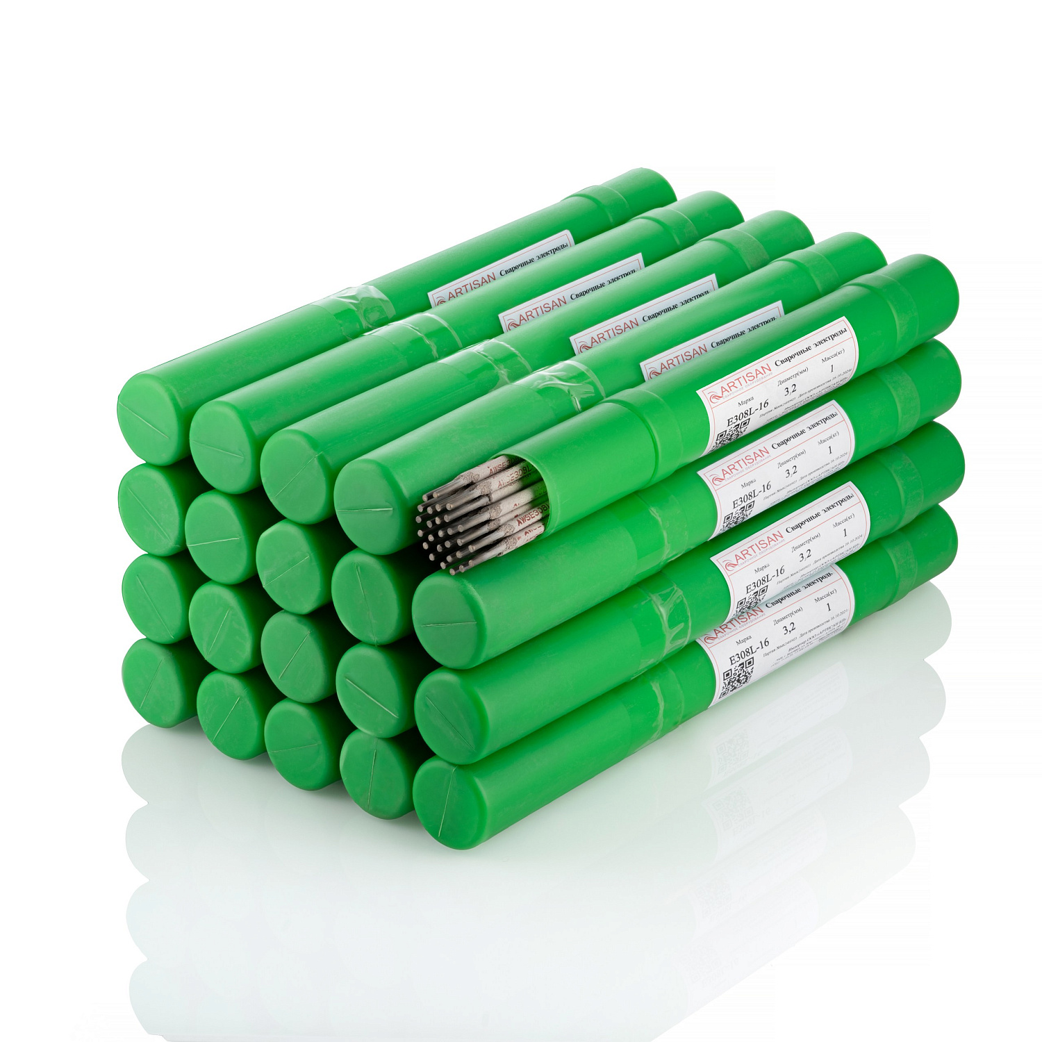 Электроды по нержавеющей стали Е308L-16 д.3,2мм (1кг) Артисан в Липецке