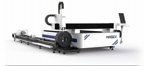 Двунаправленный волоконный лазерный станок для резки листов и труб MK-ST в Липецке