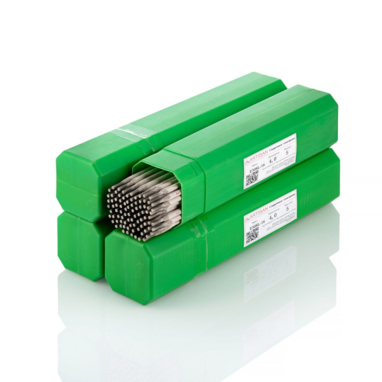 Электроды по нержавеющей стали Е308L-16 д.4мм (1кг) Артисан в Липецке