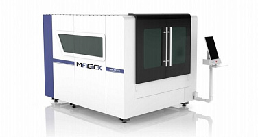 Полностью закрытый одно-платформенный волоконный лазерный станок для резки MK-P в Липецке